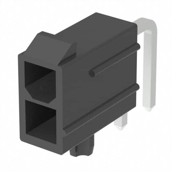 Molex MiniFit RA DR/peg Gold V0 2Ckt Blk Tray 46999-0515 - main